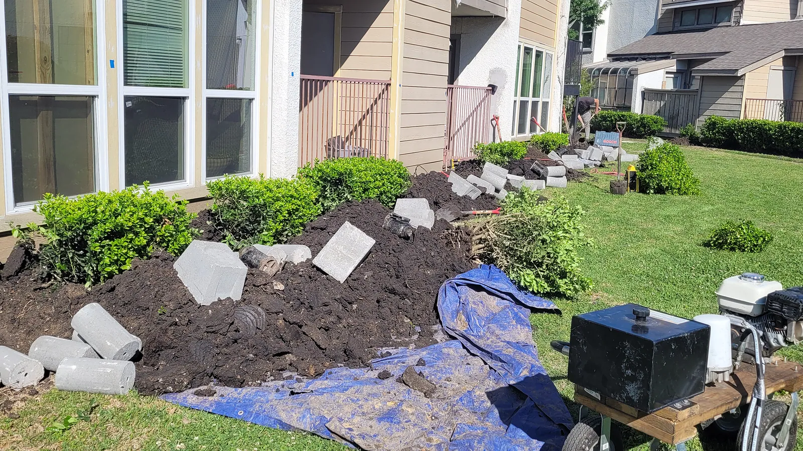 Foundation Repair in North Texas, pier installation and structural leveling.
