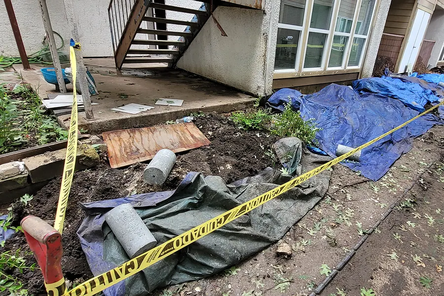 Foundation Repair in North Texas, pier installation and structural leveling.