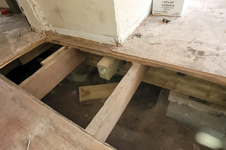 Foundation Repair in North Texas, pier installation and structural leveling.
