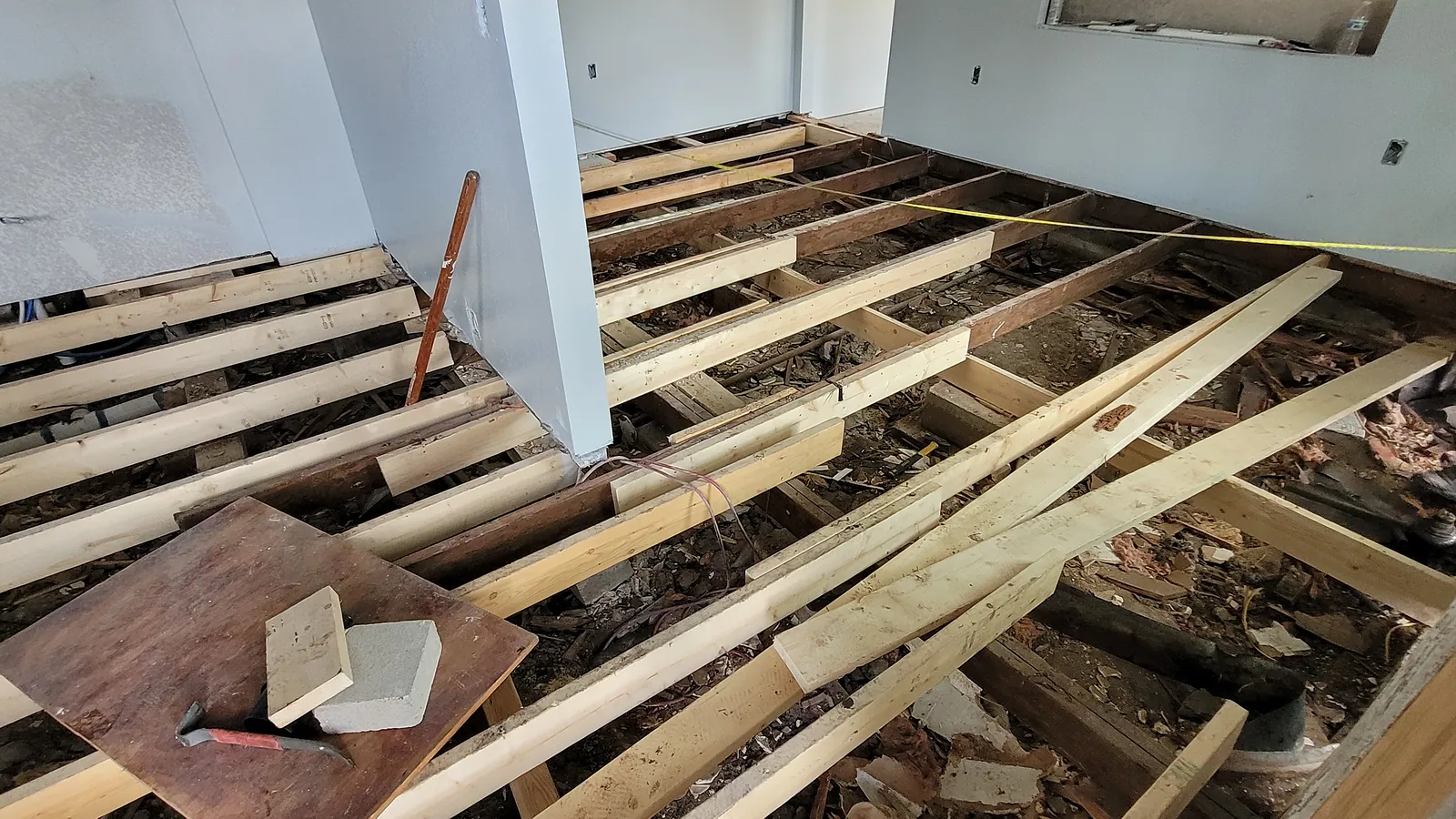 Foundation Repair in North Texas, pier installation and structural leveling.