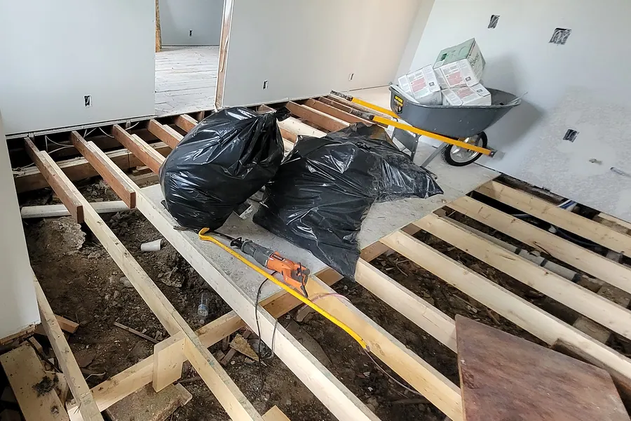 Foundation Repair in North Texas, pier installation and structural leveling.
