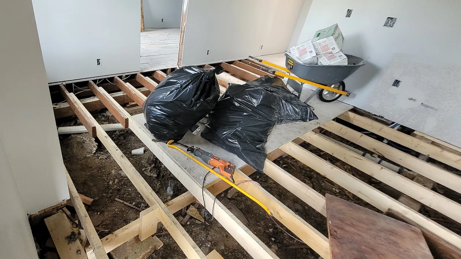 Foundation Repair in North Texas, pier installation and structural leveling.
