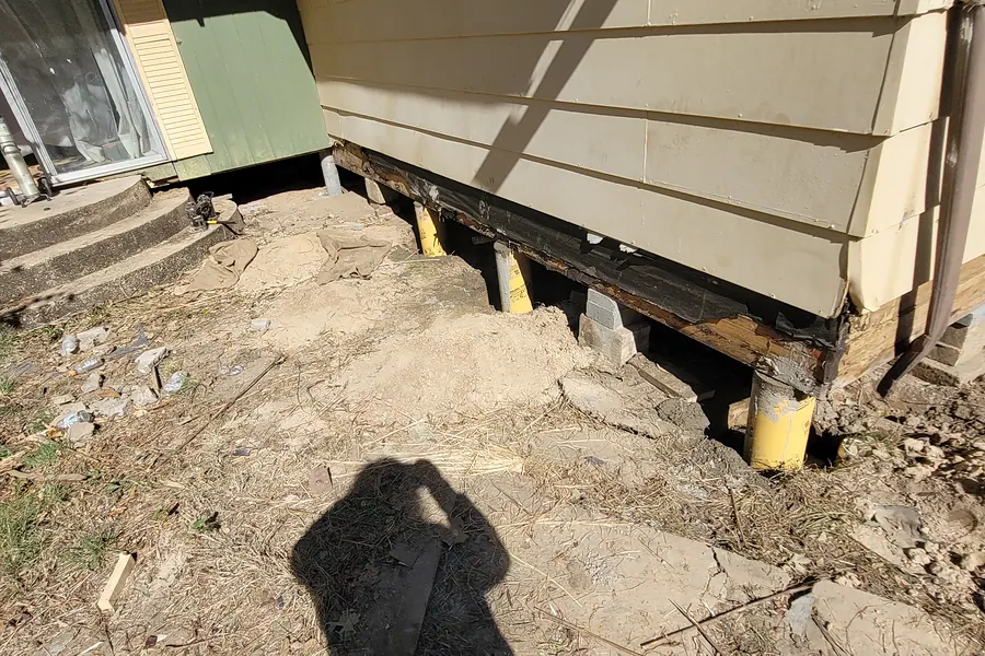 Foundation Repair in North Texas, pier installation and structural leveling.