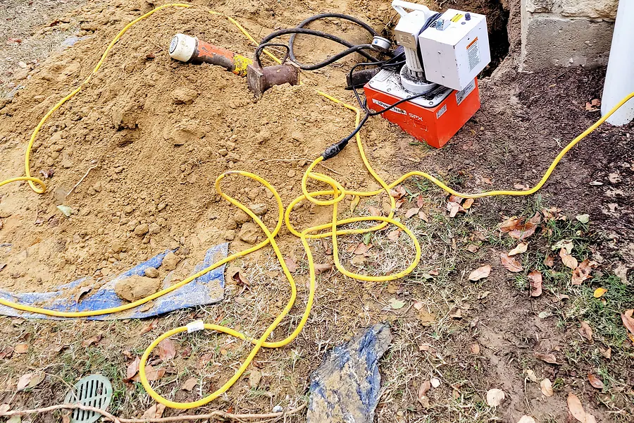 Foundation Repair in North Texas, pier installation and structural leveling.