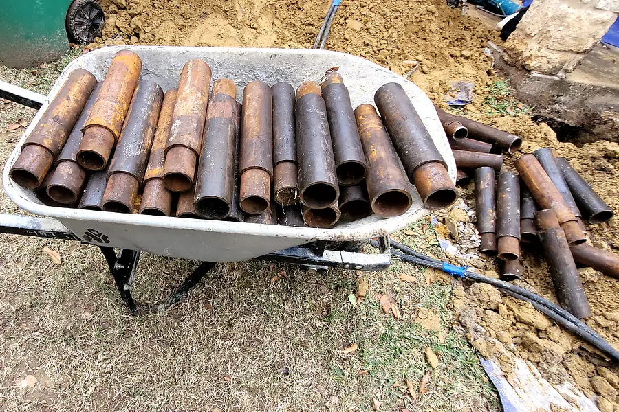 Foundation Repair in North Texas, pier installation and structural leveling.