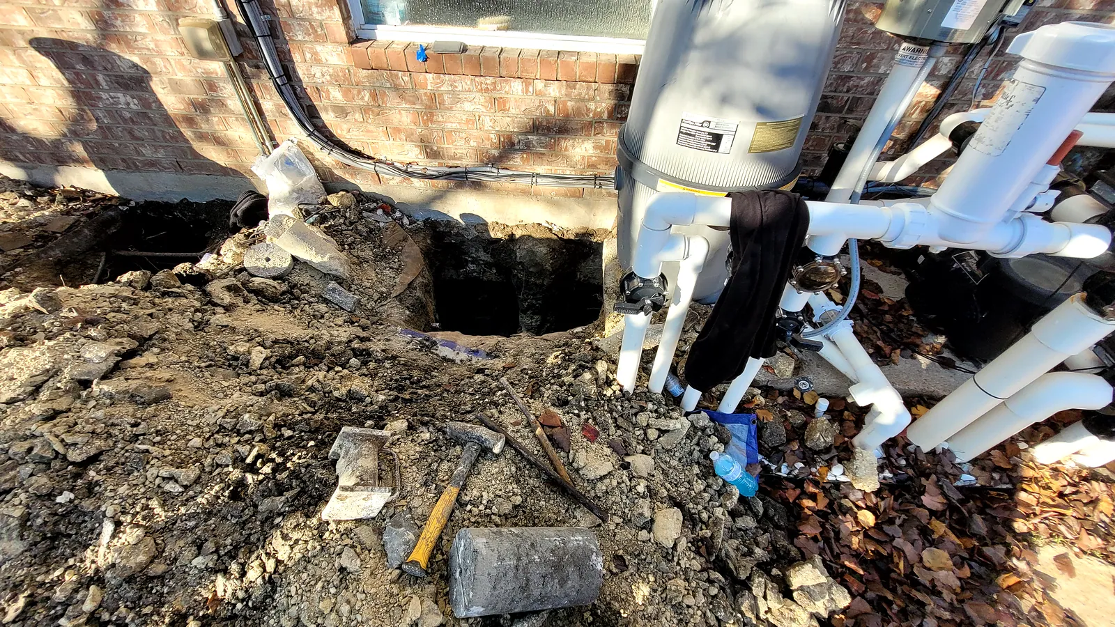 Foundation Repair in North Texas, pier installation and structural leveling.