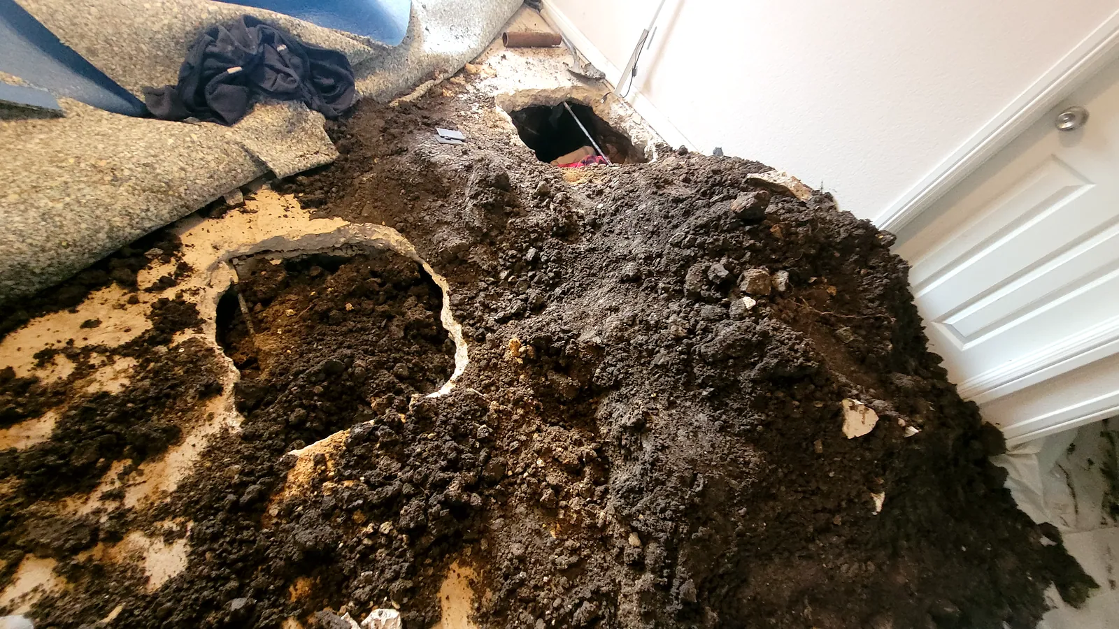 Foundation Repair in North Texas, pier installation and structural leveling.