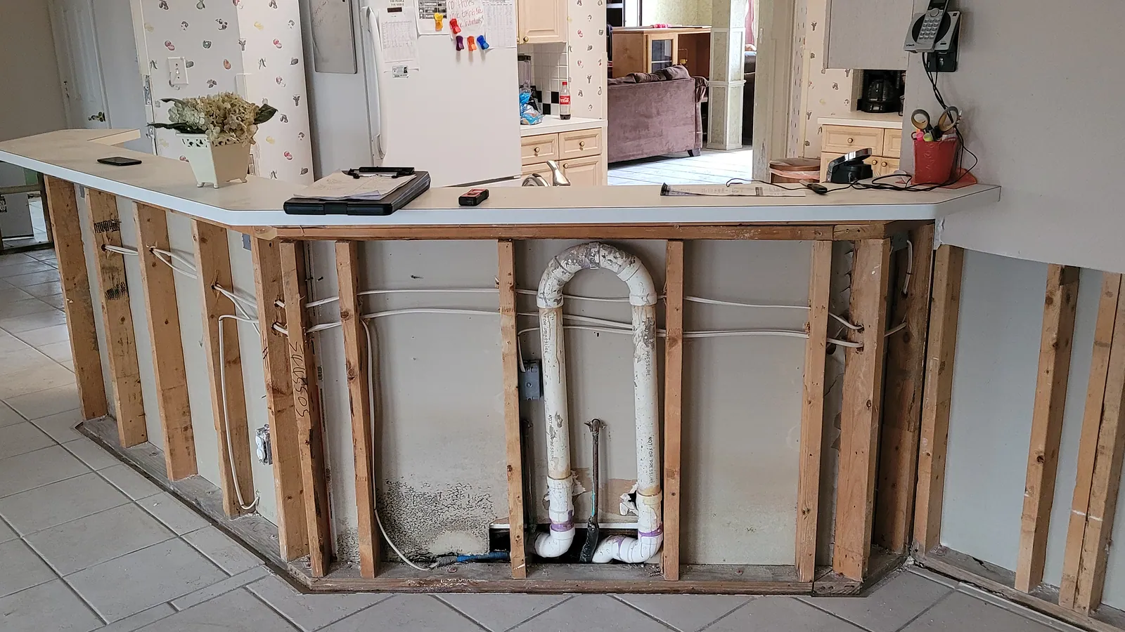 Water Restoration in North Texas, extraction, drying and rebuild.