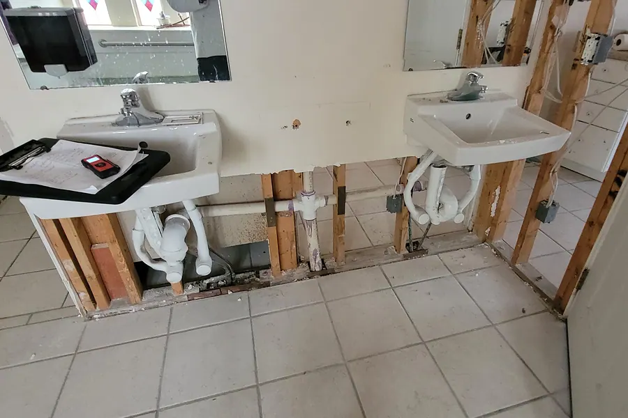 Water Restoration in North Texas, extraction, drying and rebuild.