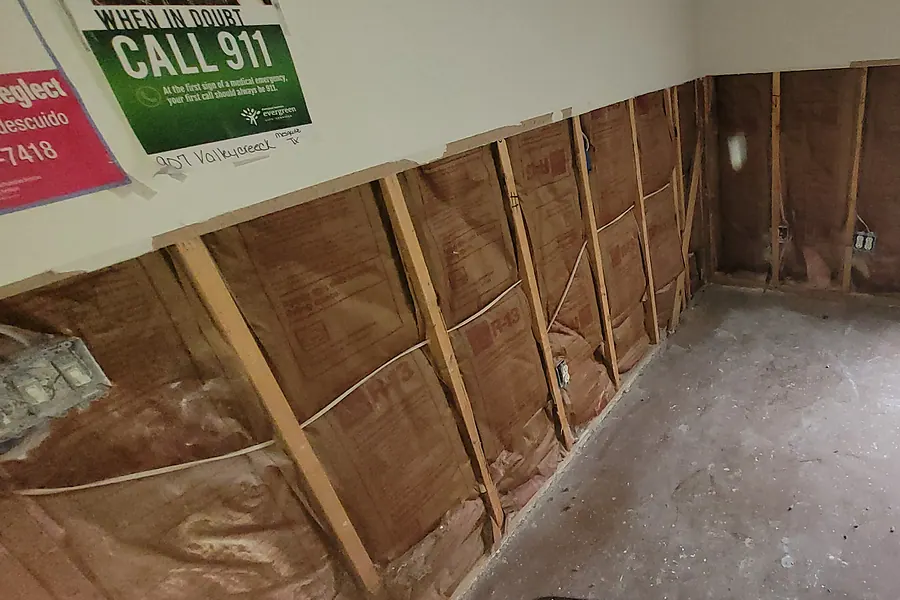 Water Restoration in North Texas, extraction, drying and rebuild.