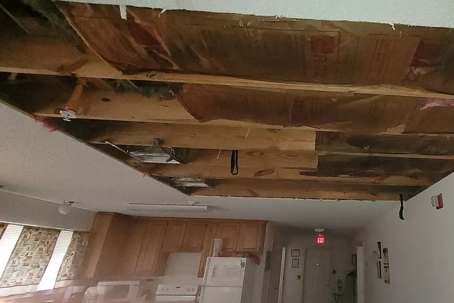 Water Restoration in North Texas, extraction, drying and rebuild.