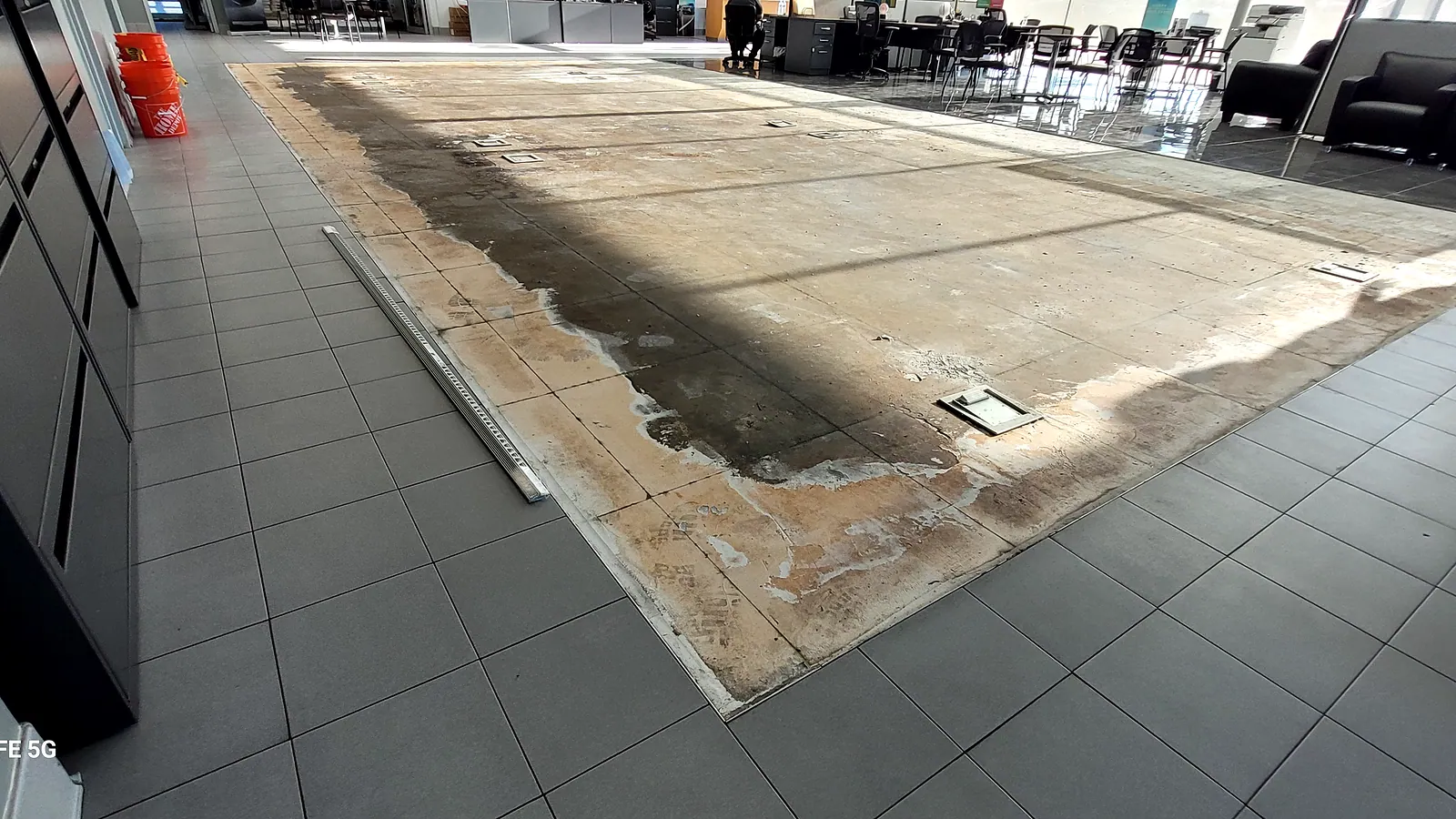 Water Restoration in North Texas, extraction, drying and rebuild.