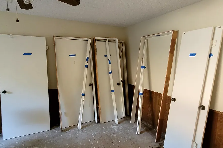 Water Restoration in North Texas, extraction, drying and rebuild.