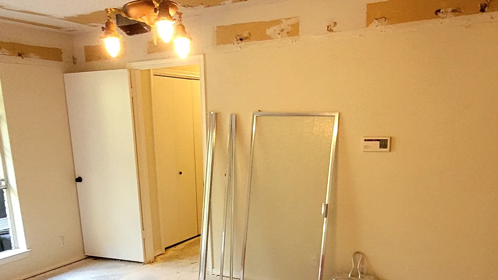 Water Restoration in North Texas, extraction, drying and rebuild.