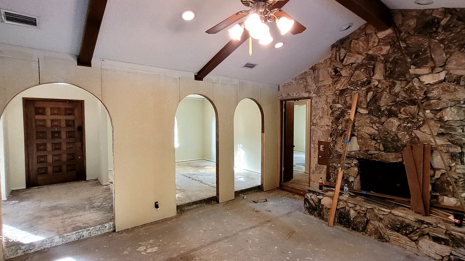 Water Restoration in North Texas, extraction, drying and rebuild.
